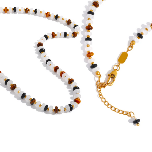 Agate Stone Chain Necklace