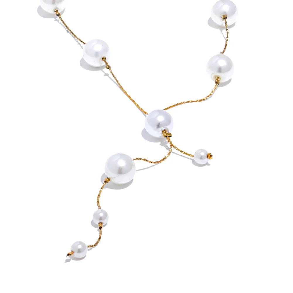 Pearl Bead Chain Necklace