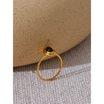 Thin gold ring