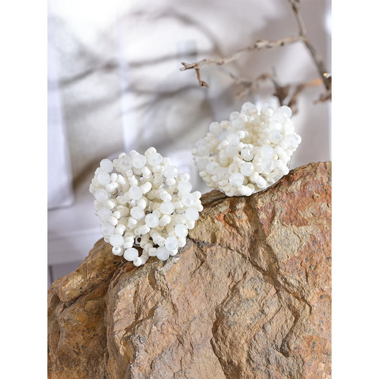 Beaded Flower Earrings