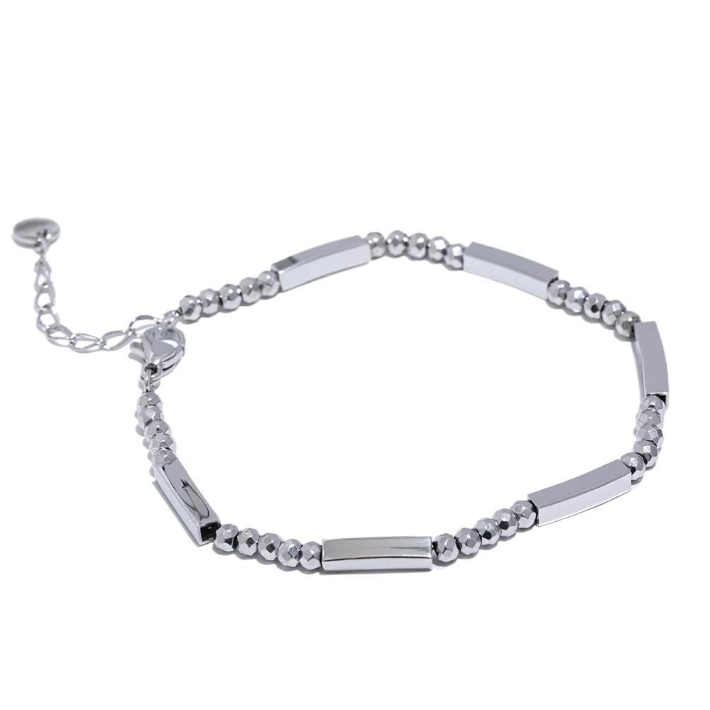 Square Bead Chain Bracelet