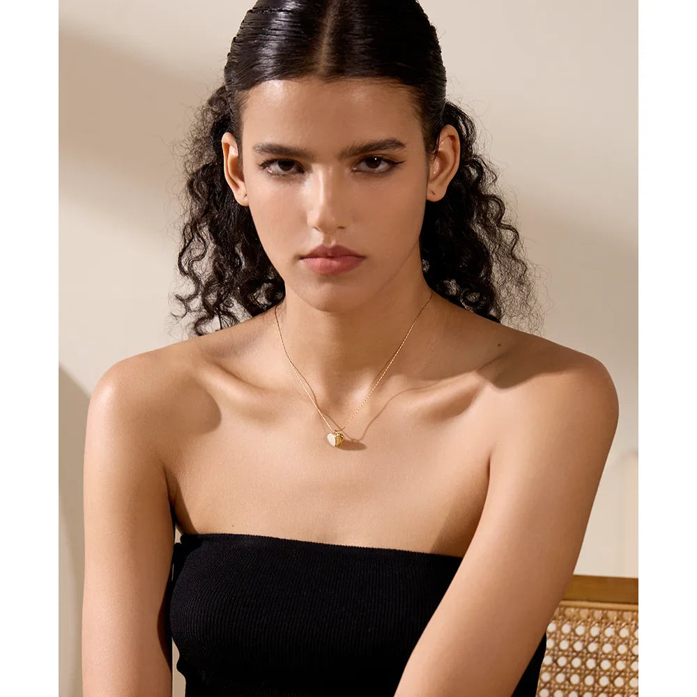 Heart Pearl Necklace