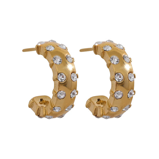 Full C Shape Huggie Earrings