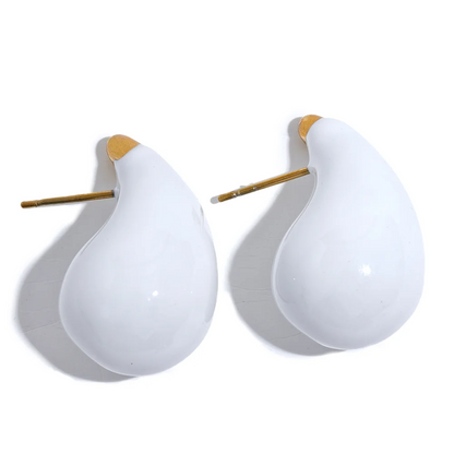Y2K Enamel Water Drop Earrings