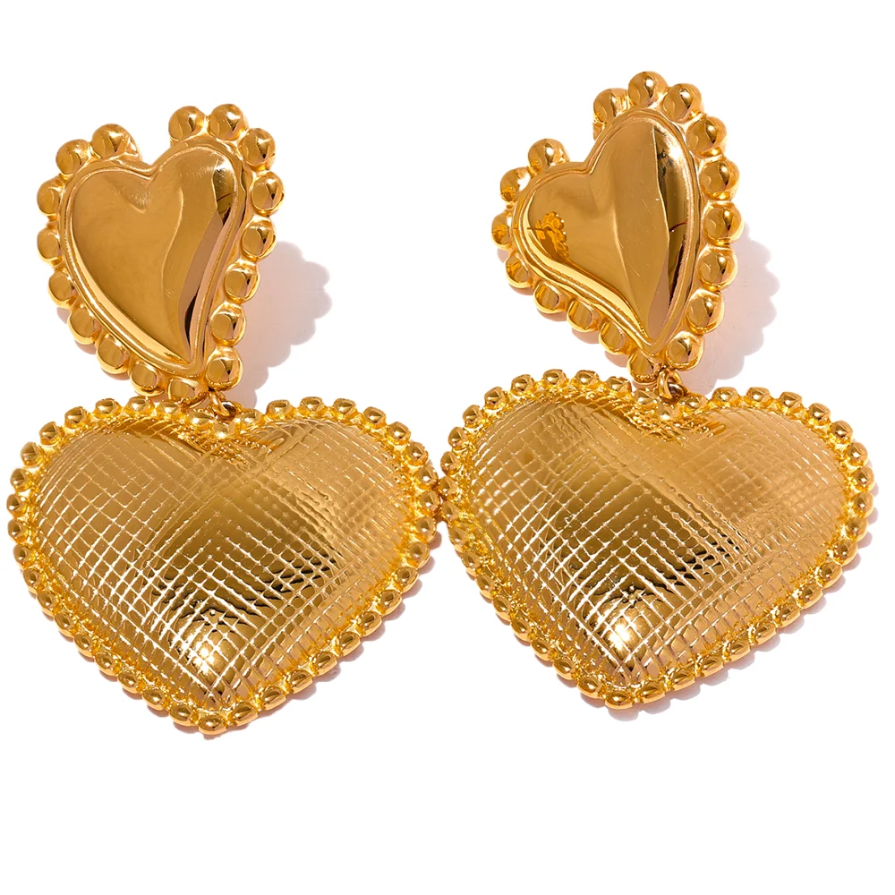 Pearl Heart Earrings