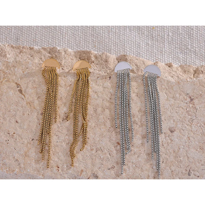 Gold dangle earrings