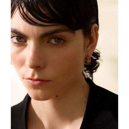 Hoop earrings cubic zirconia
