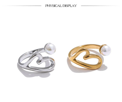 Gold Ring With Pearl