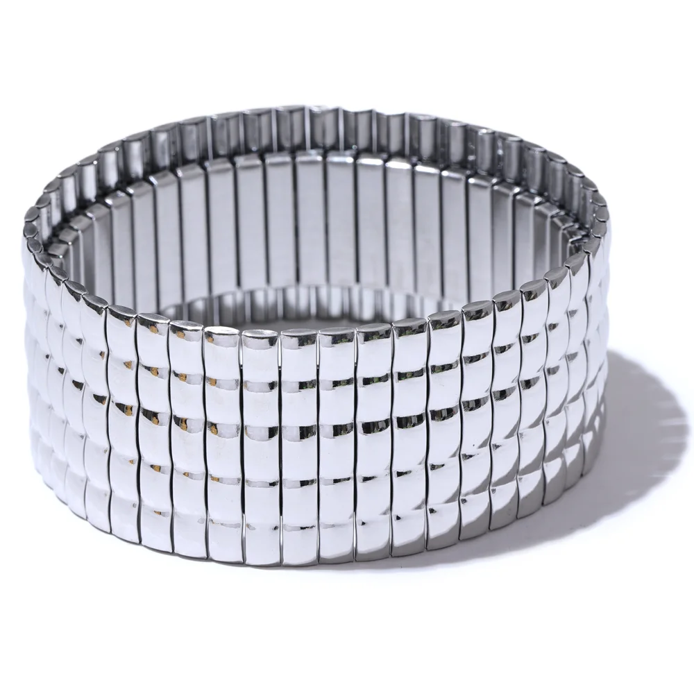 Wide Elastic Bracelet
