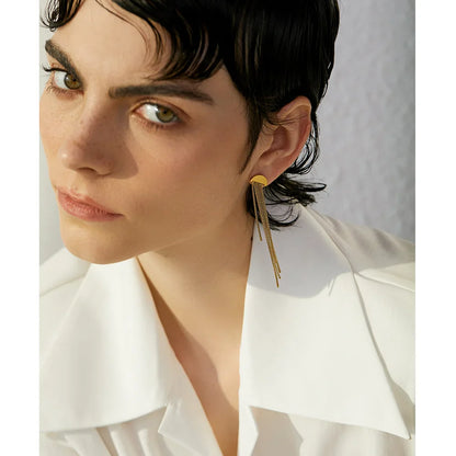 Gold dangle earrings