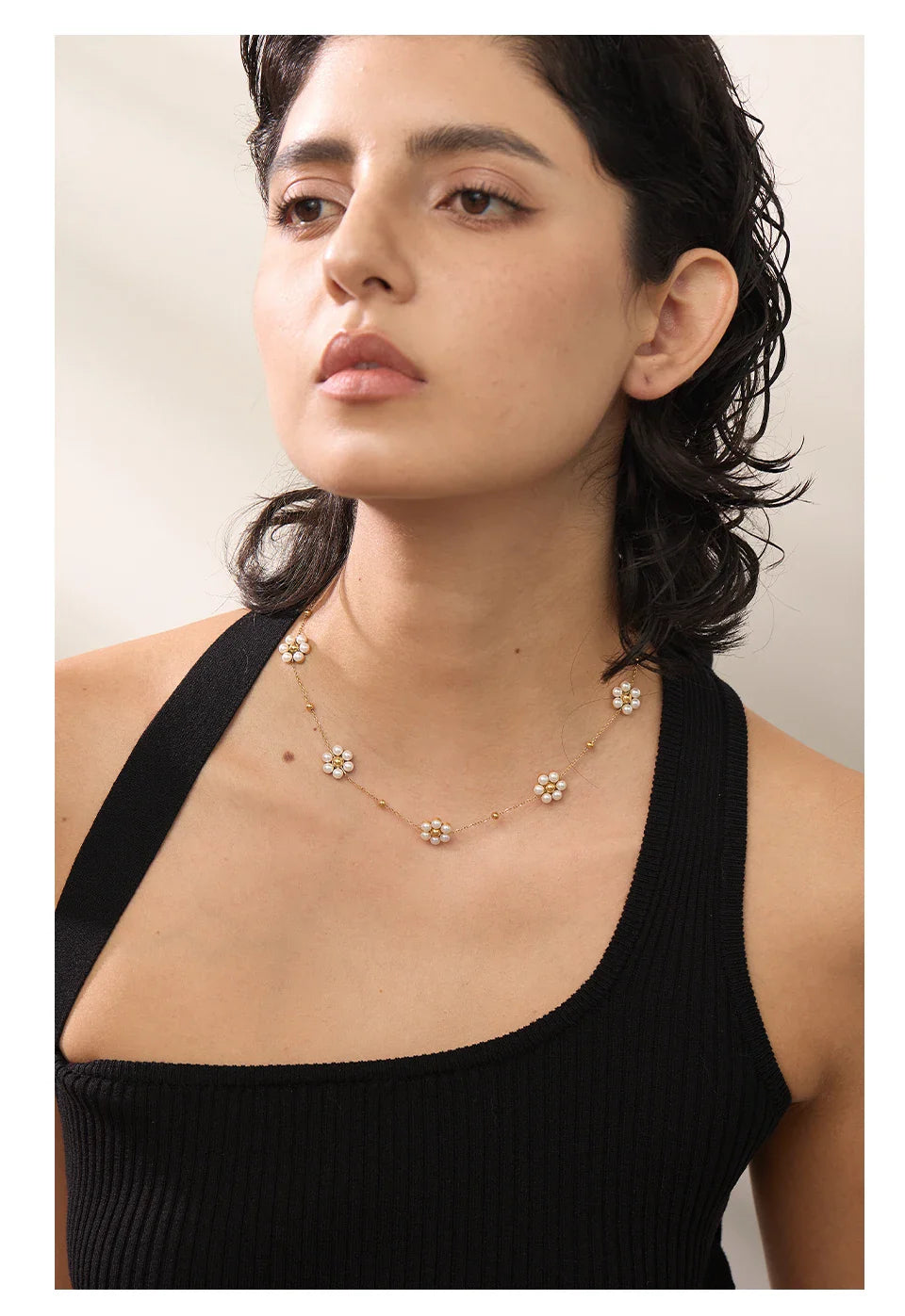 Beaded Flower Necklace