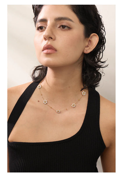 Beaded Flower Necklace