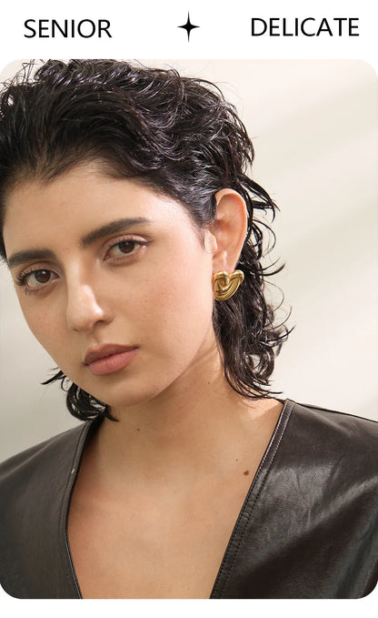 Heart studs
