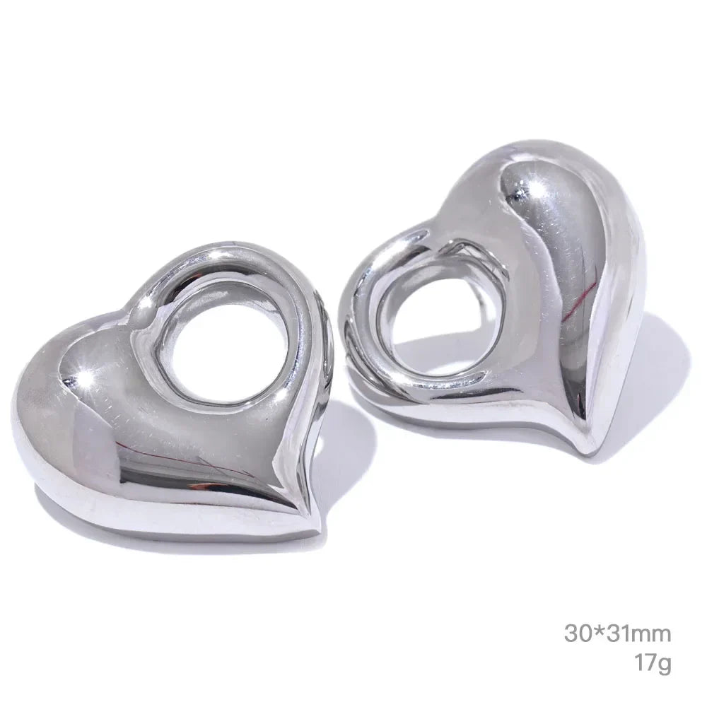 Heart Ear Studs