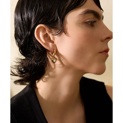 Cubic zirconia drop earrings