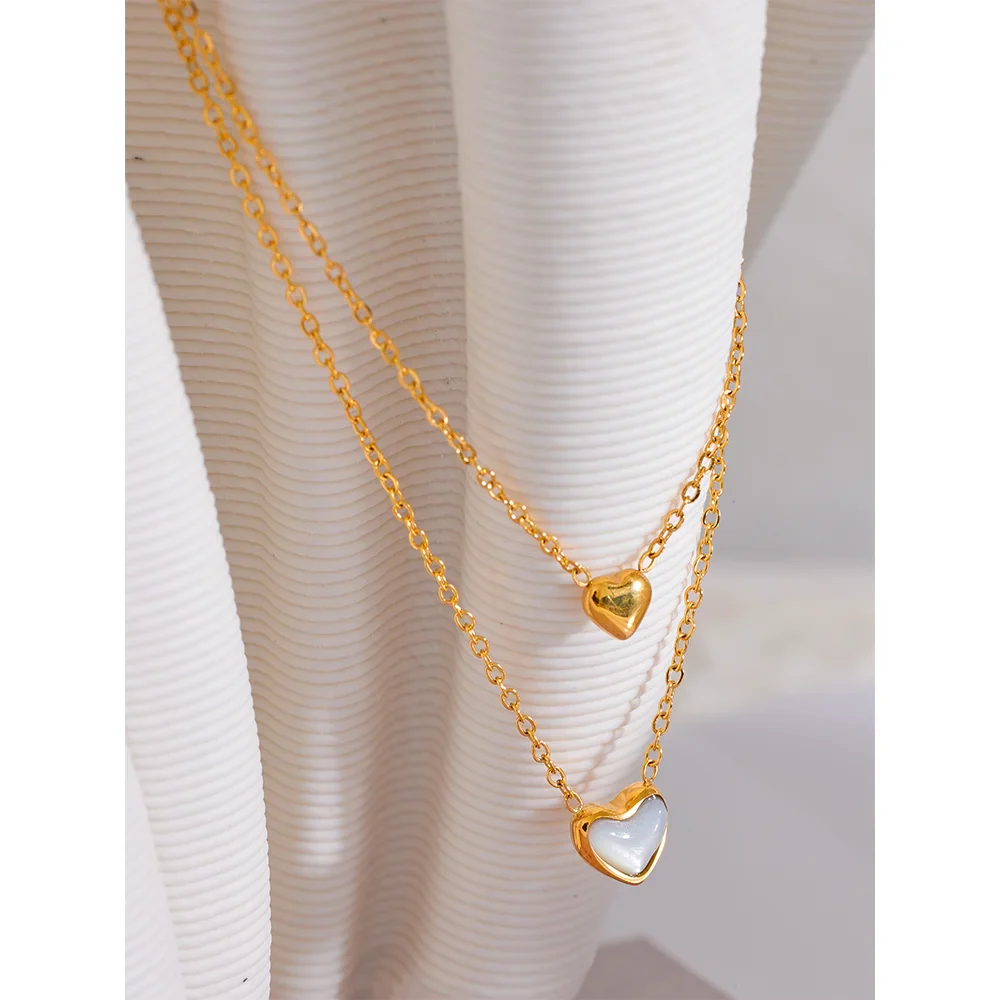 Double Heart Necklace
