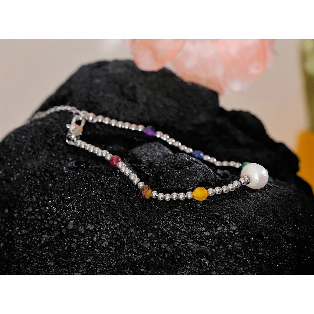 Silver Bead Bracelet