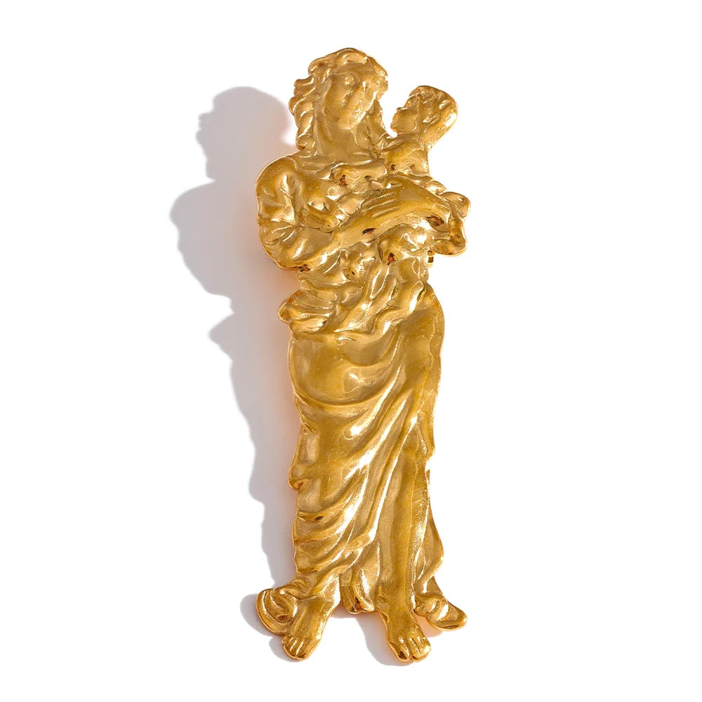 Religious Brooch Pin