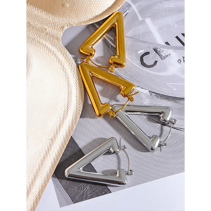 Triangle Hoop Earrings