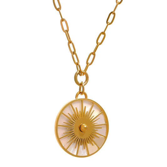 Gold Sun Necklace