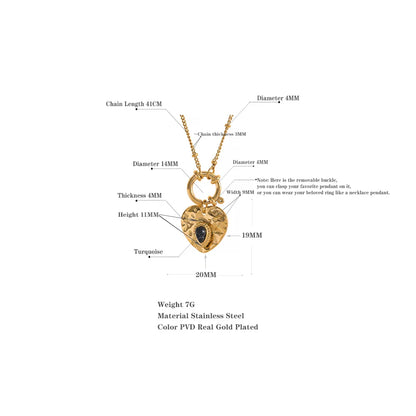 Vintage Heart Necklace