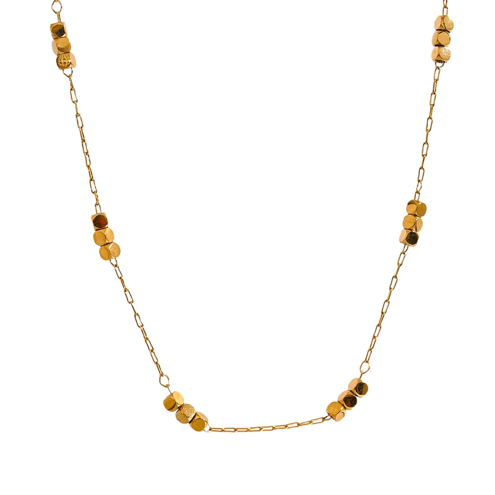 Square Polished Chain Necklace