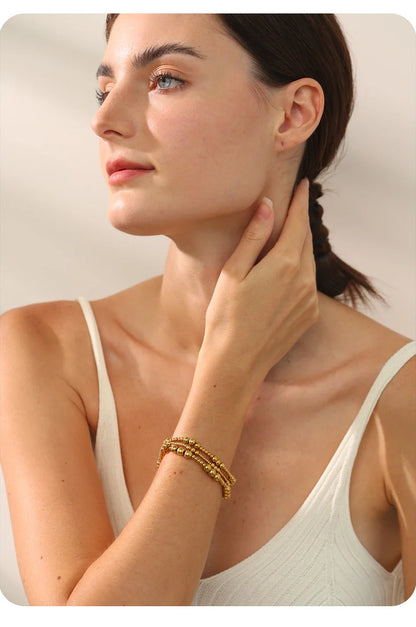 Gold Bead Bracelet