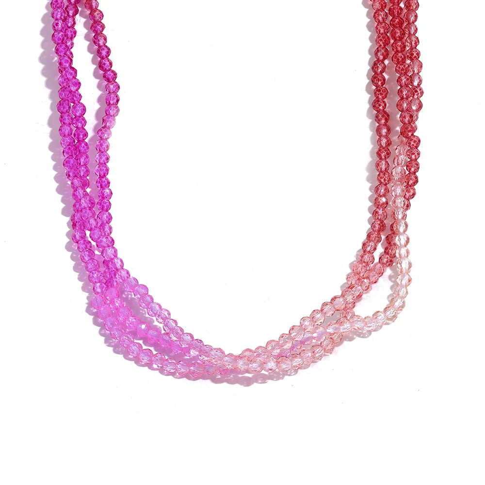 Boho Crystal Bead Choker
