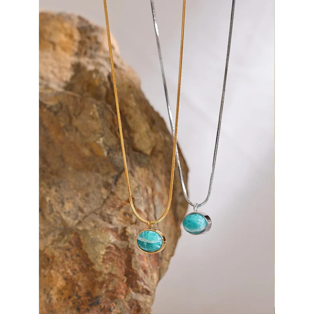 Blue Stone Necklace