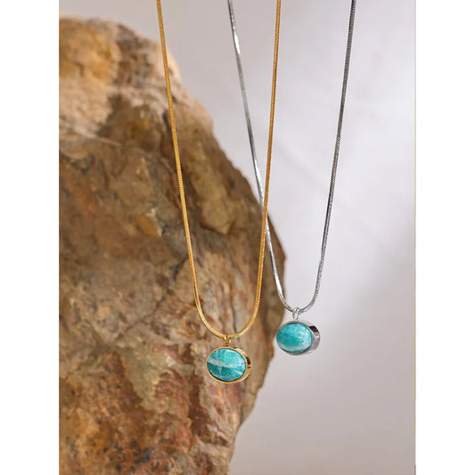 Blue Stone Necklace