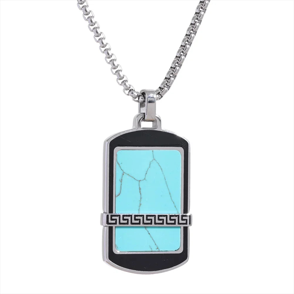 Vintage Turquoise Pendant Necklace