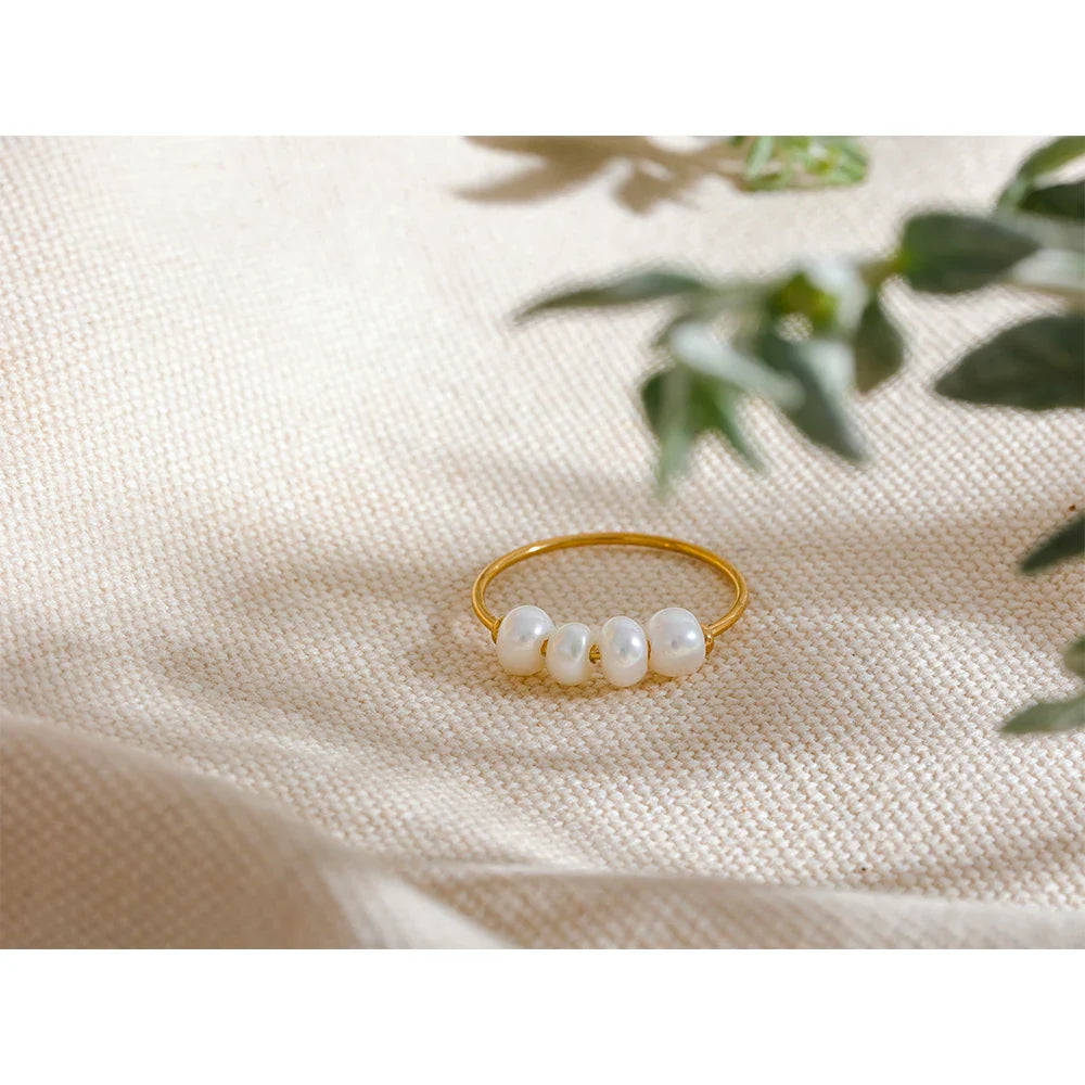 Pearl Engagement Ring