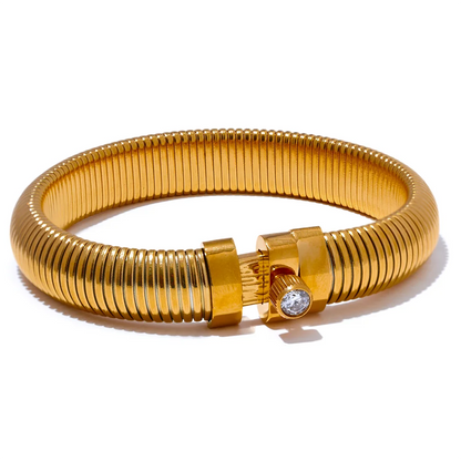 Statement Elastic Metal Bracelet