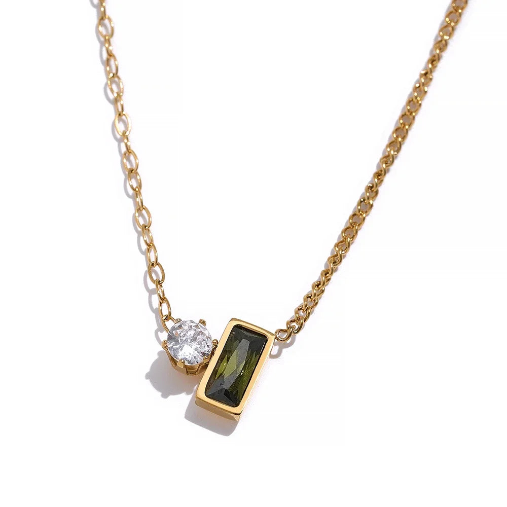 Green and Gold Necklace