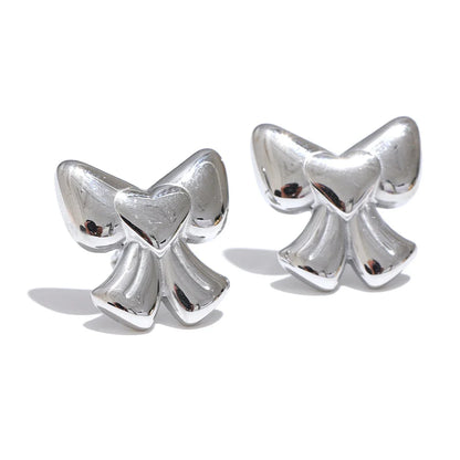 Waterproof Bow Knot Stud Earrings