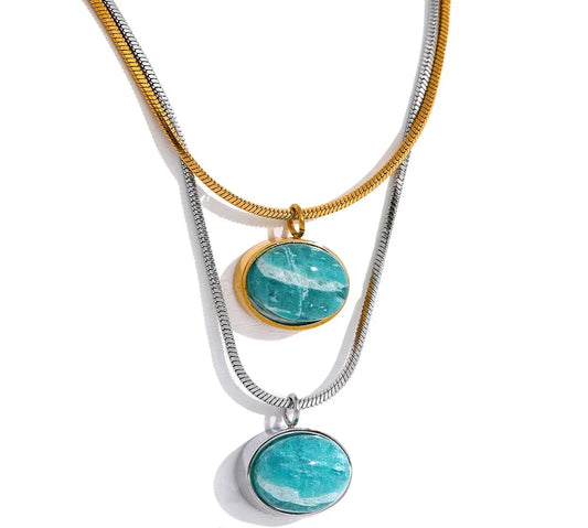 Blue Stone Necklace