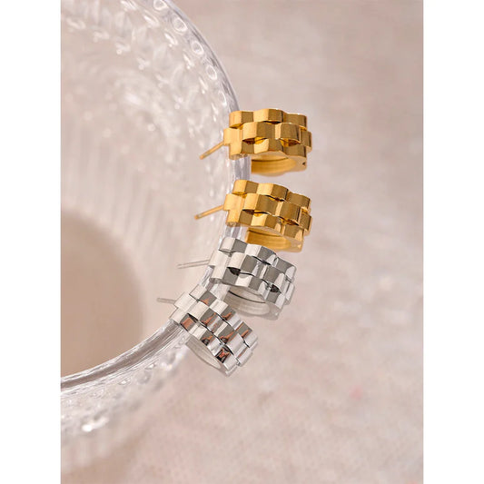 Texture Geometric Earrings