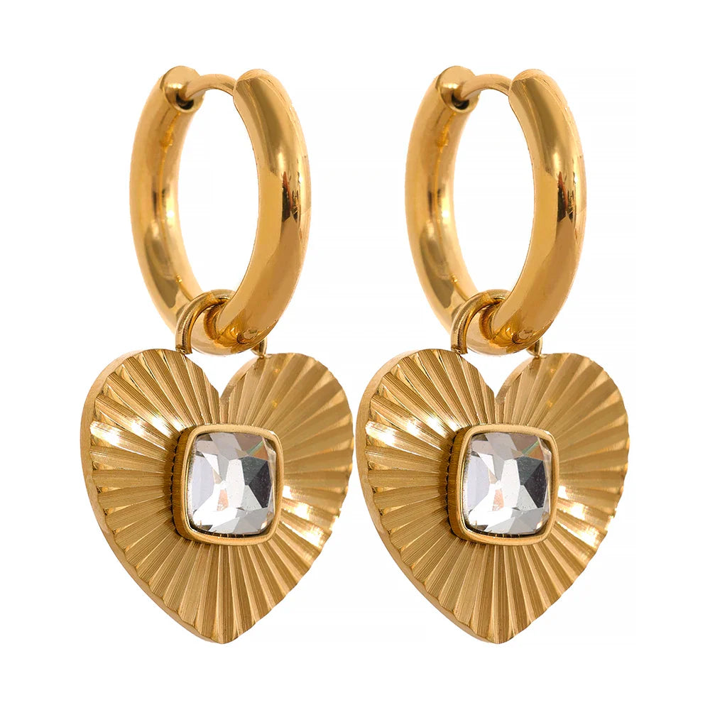 Heart Hoop Earrings