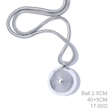 Smooth Round Bead Necklace