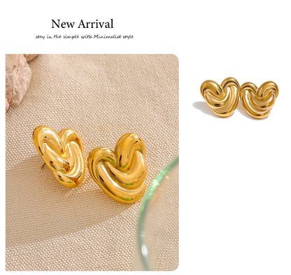 Heart studs