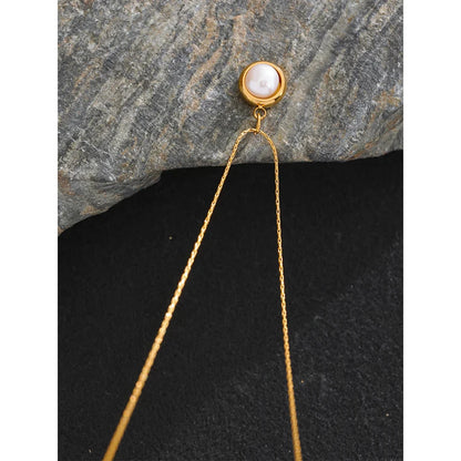 Pearl Pendant Necklace Gold