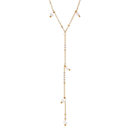 Long Bib Chain Necklace