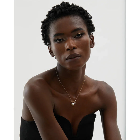 Golden Pearl Necklace