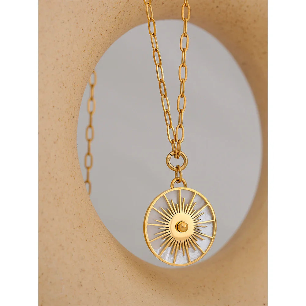 Gold Sun Necklace