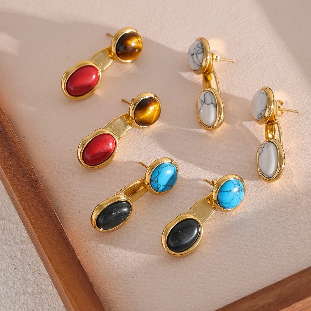 Tiger eye earrings
