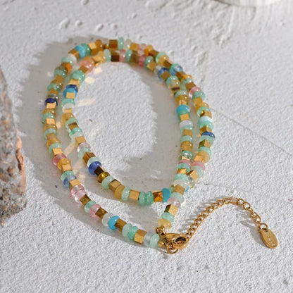 Opal Bead Necklace