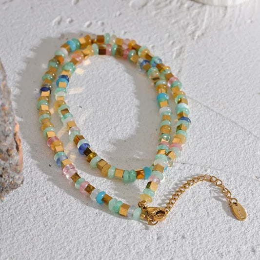 Opal Bead Necklace