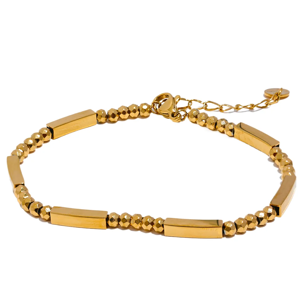 Square Bead Chain Bracelet