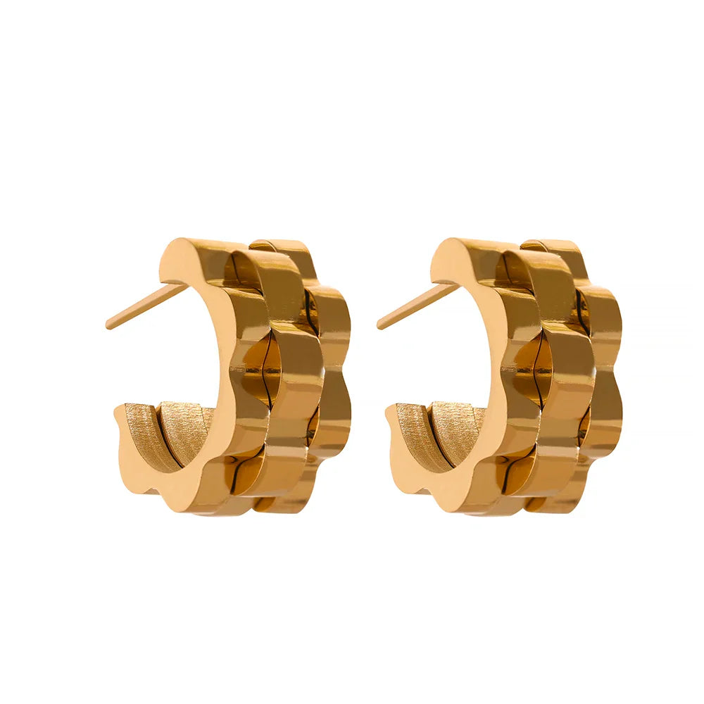 Texture Geometric Earrings