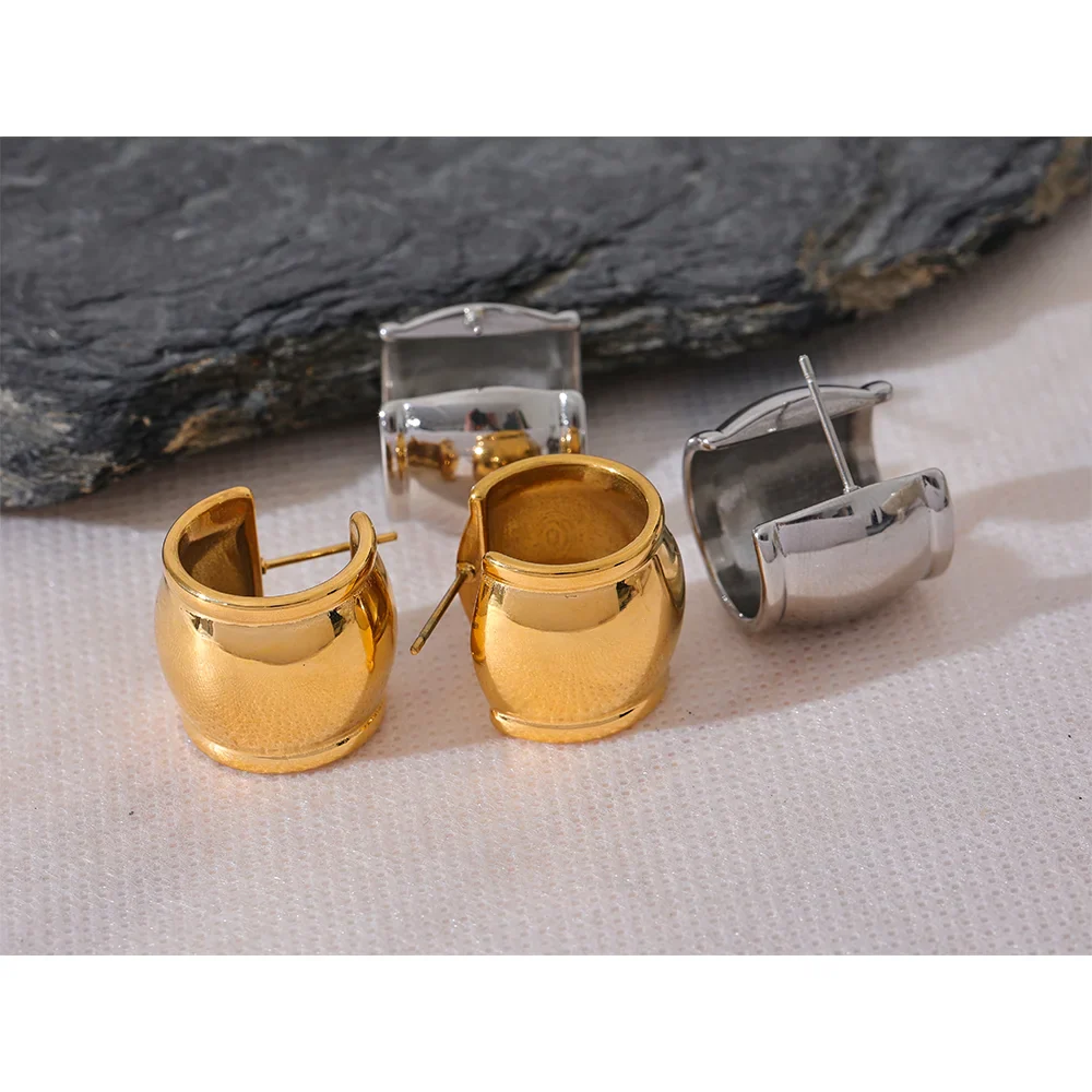 Hoop Huggie Earrings